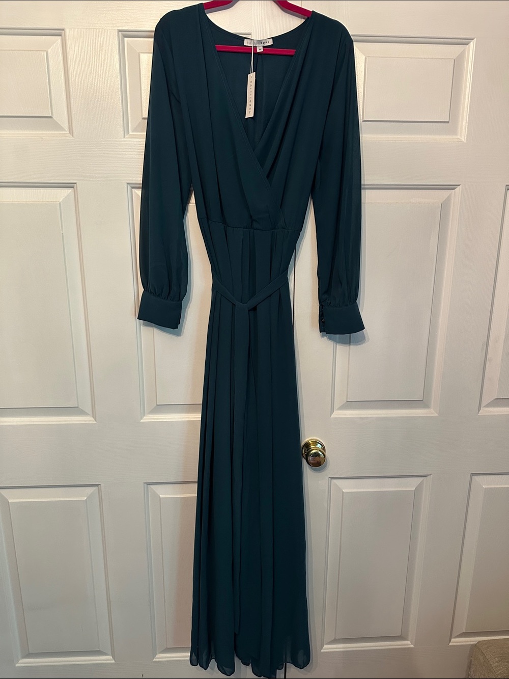 Baltic born Long Sleeve V-Neck Maxi Dress